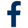 Facebook logo icon, blue