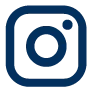 Instagram logo icon, blue